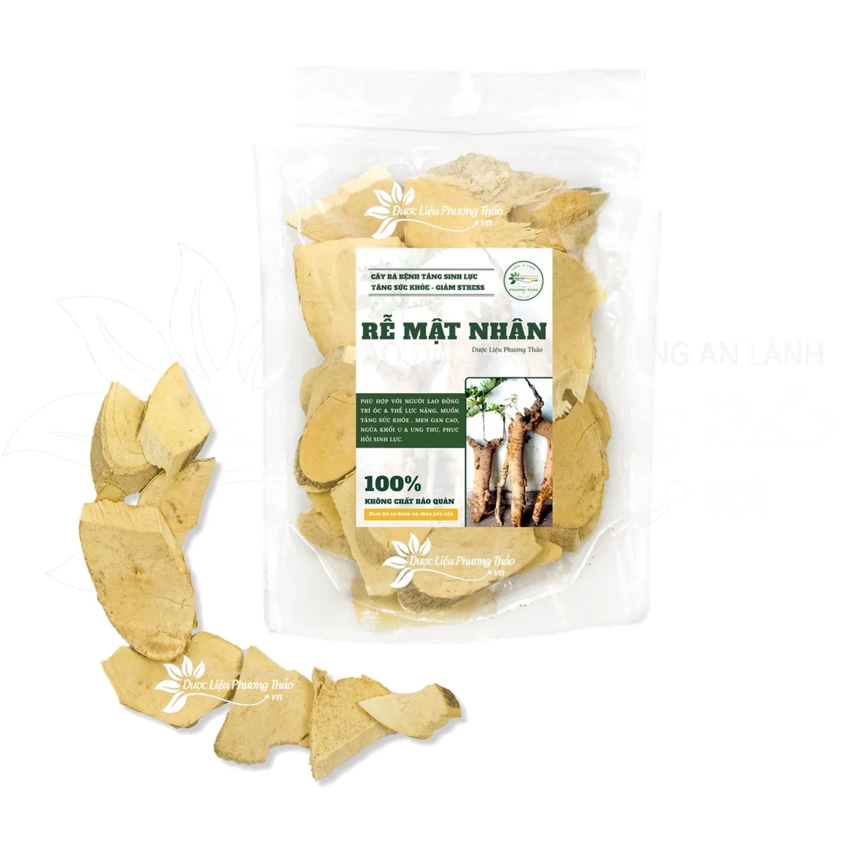 Rễ mật nhân khô tuyển chọn